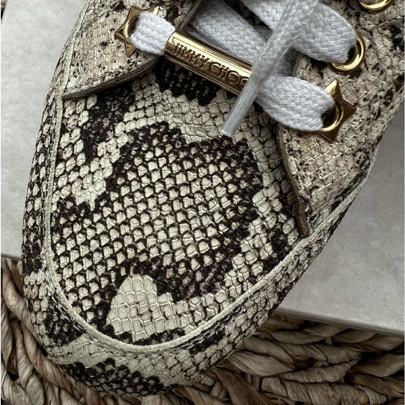 Jimmy Choo Snakeskin Print Sneakers size EU 37 - Picture 7 of 15